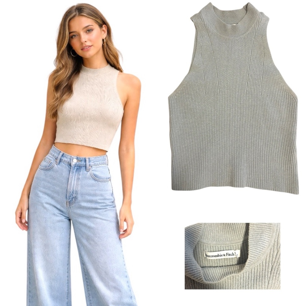 Abercrombie & Fitch Knit Crop Tank